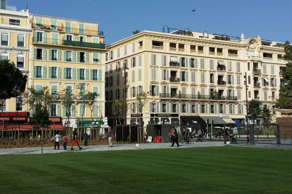Spacious 3 Bedroom Flat Nice Center - Magnificent View-Parking 외부 사진