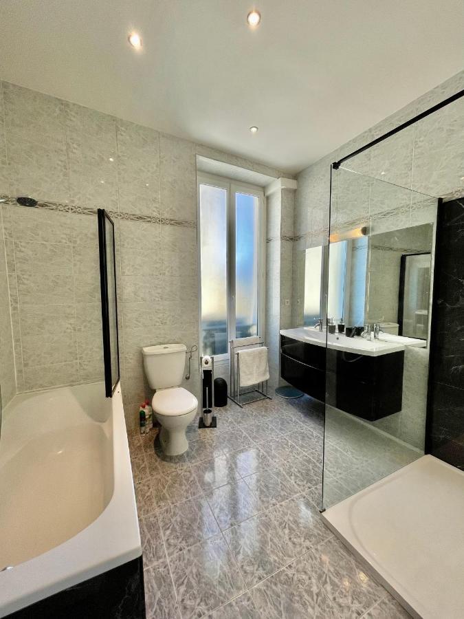 Spacious 3 Bedroom Flat Nice Center - Magnificent View-Parking 외부 사진