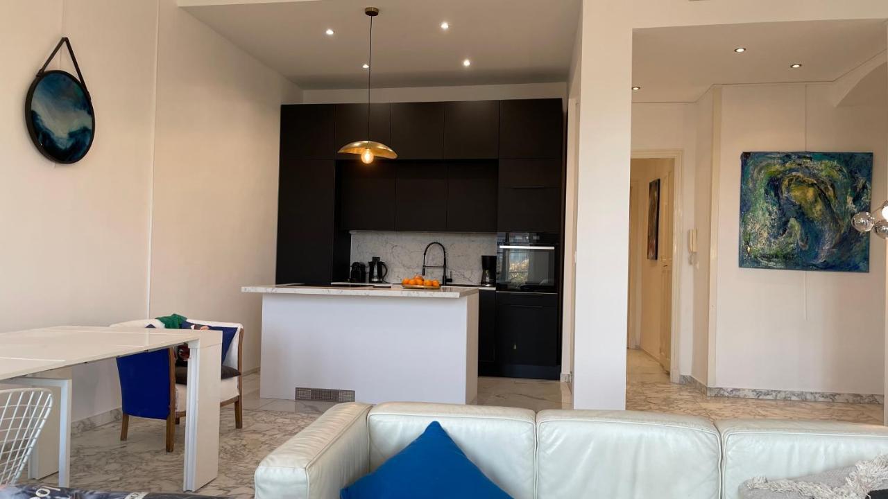 Spacious 3 Bedroom Flat Nice Center - Magnificent View-Parking 외부 사진