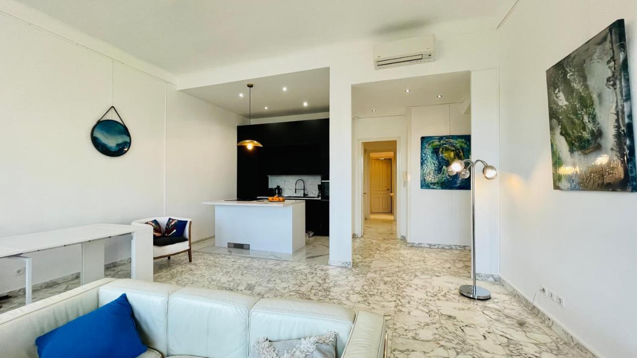 Spacious 3 Bedroom Flat Nice Center - Magnificent View-Parking 외부 사진
