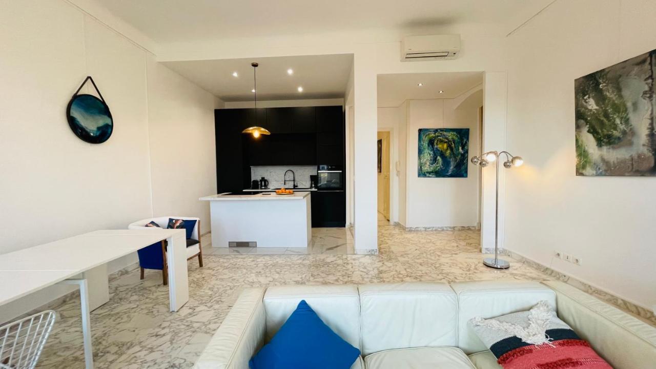 Spacious 3 Bedroom Flat Nice Center - Magnificent View-Parking 외부 사진