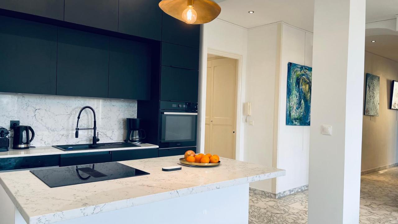 Spacious 3 Bedroom Flat Nice Center - Magnificent View-Parking 외부 사진