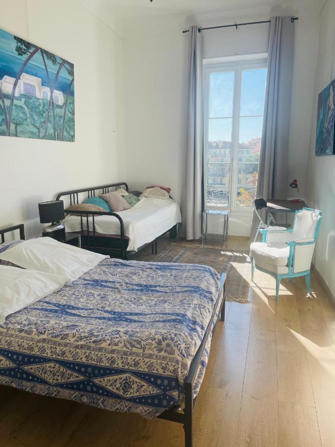Spacious 3 Bedroom Flat Nice Center - Magnificent View-Parking 외부 사진